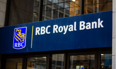 Vancouver, B.C. April 10, 2019. The Signing in front of the RBC Royal Bank on West Hastings Street